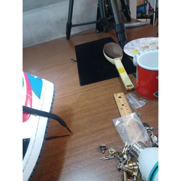 Jordan 1 Low Multi colour (Blue, Green, Red, Black) SE size 8 US 23 JORDAN - Picture 6 of 13